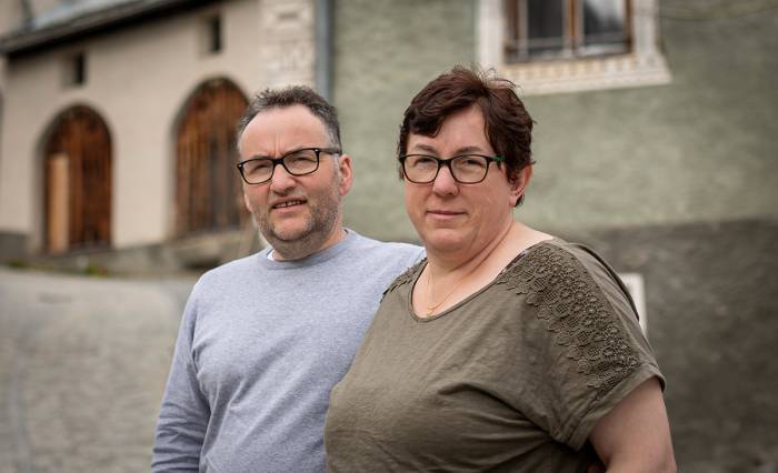 Barbla Ursina und Sergio Moreira betreiben die Ustaria Tschlin.