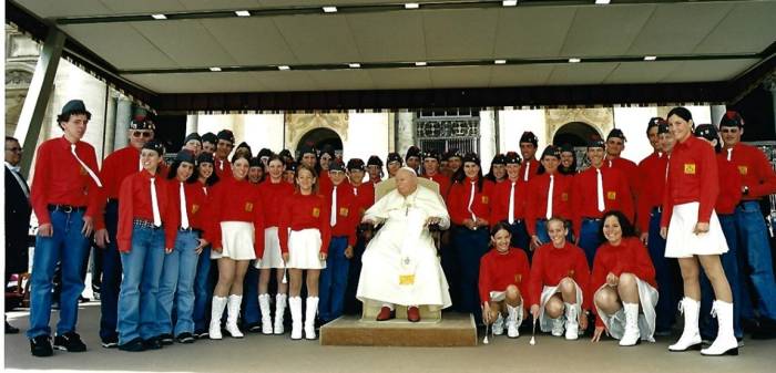 Reise der Musica ROM Sta. Maria - Valchava nach Rom und Besuch von Papst Johannes Paul II.