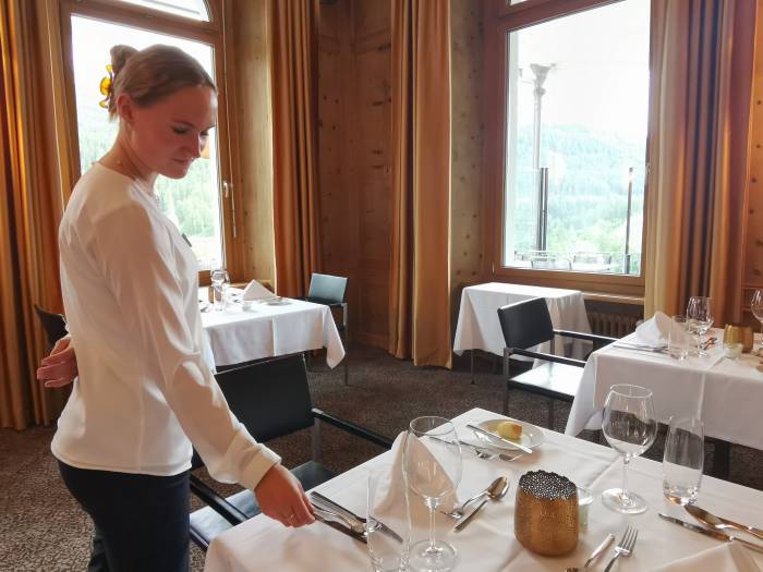 In der Ausbildung ist auch der Einblick in die Gastronomie wichtig.