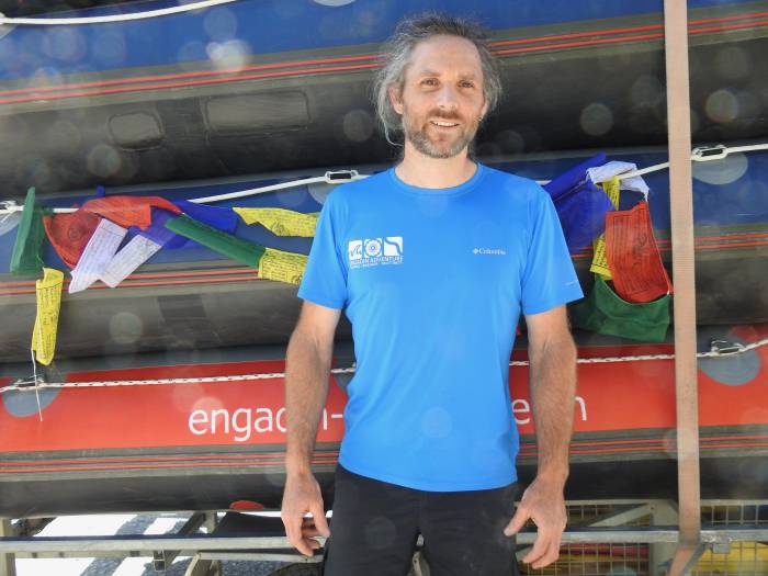 Toby Saxton war vor dem Raften Kletterer. Er stammt aus England und wohnt in St. Anton.