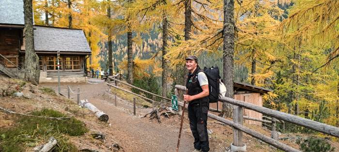 Parkwächter Reto Strimer an einem seiner Lieblingsorte, der Chamanna Cluozza.