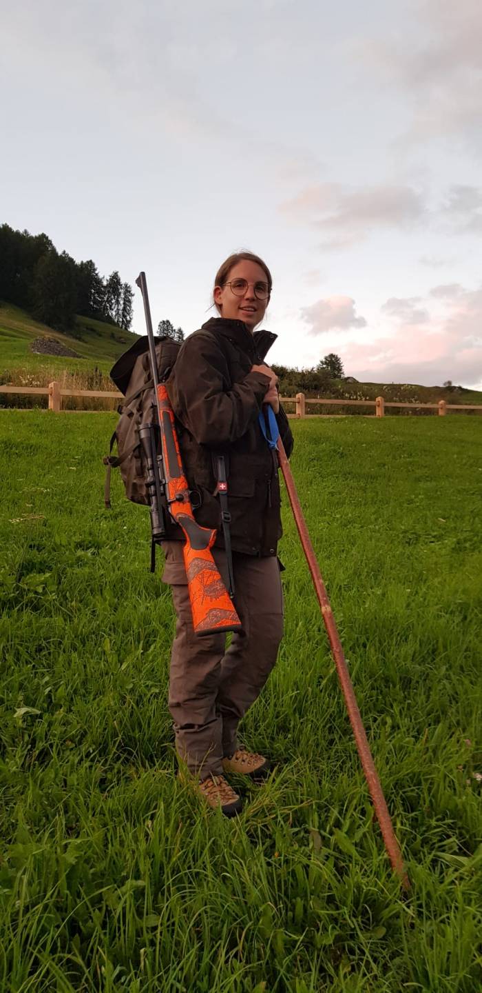 Nataglia Blanke mit dem schönsten Gewehr.
