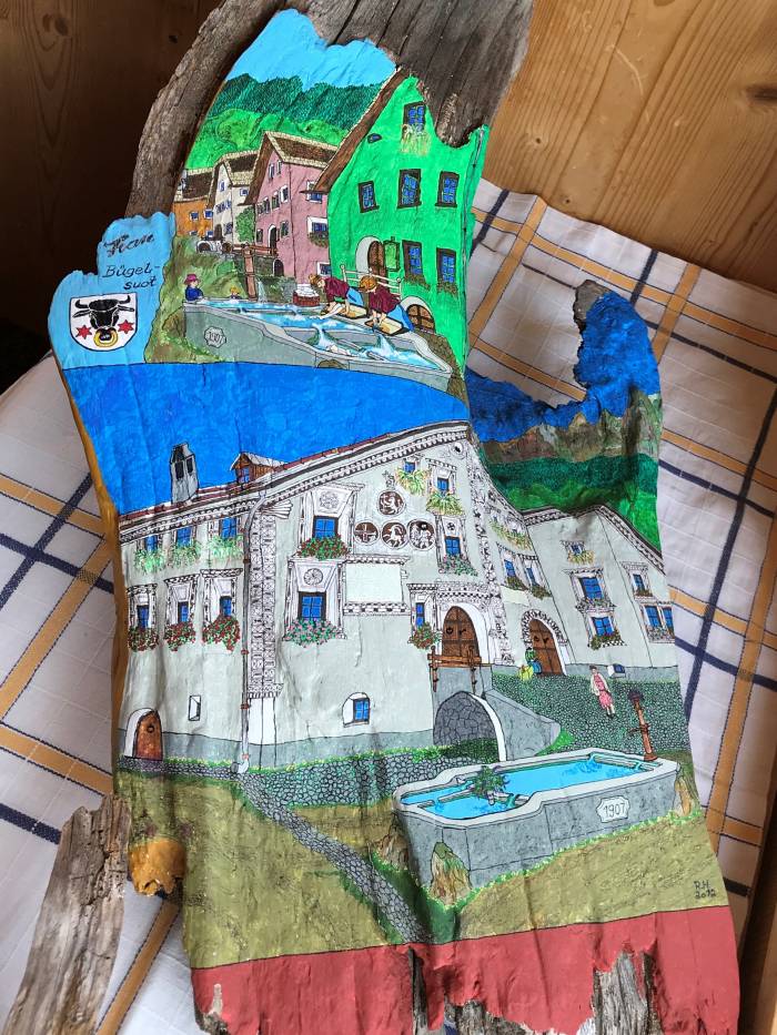 Qua o là fa’l disegna’l eir sün scorzas.