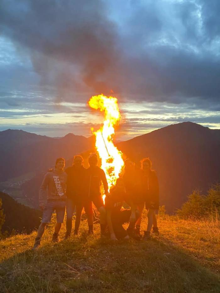 Ebenfalls ein Giuventüna-Klassiker, das 1. August-Feuer.