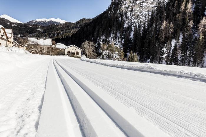 Martina ist der Anfang bzw. das Ende der rund 20 Kilometer langen Loipe nach Scuol.