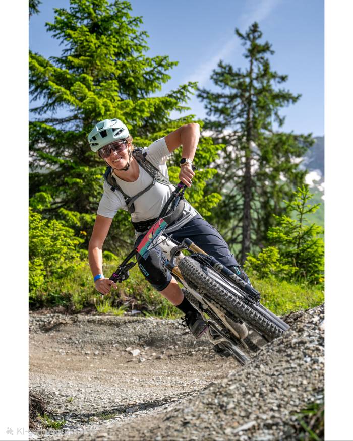 Der Titel «Switchback Queen» wurde Nicole Tschenett in einer Reportage in einem Bike-Magazin verliehen.