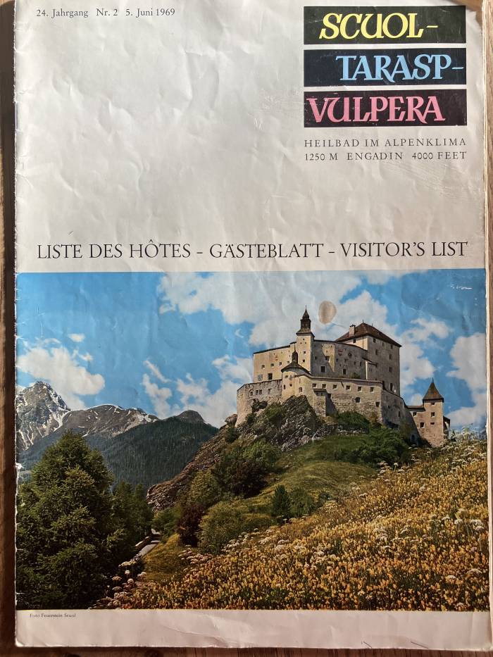 Das Gästeblatt war der Vorläufer des ALLEGRA.