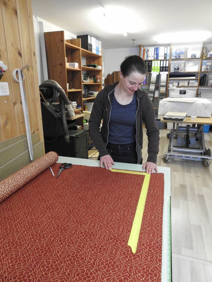 Livia Horath in ihrem Atelier in Scuol