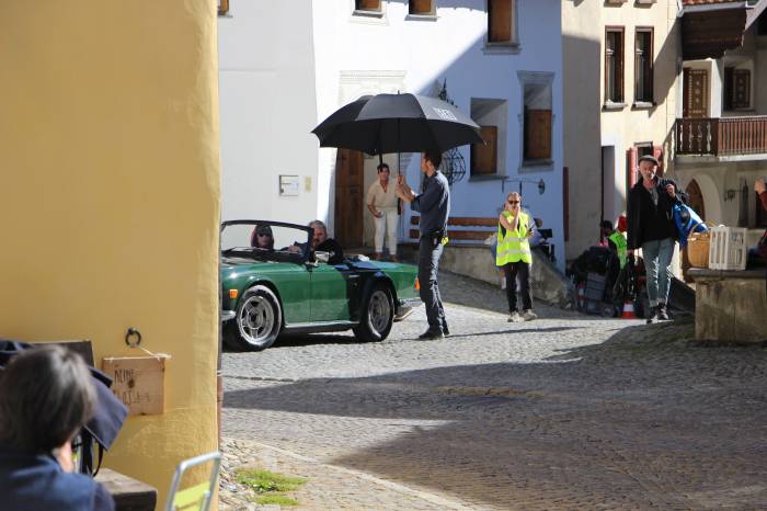 Scuol Sot diente im Oktober 2022 als Kulisse für «Der Bestatter – Der Film».
