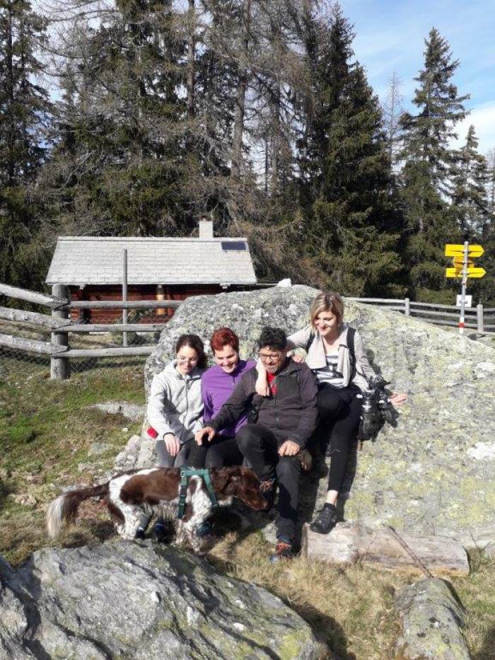 Die Familie Hohenegger in Funtauna Grossa.