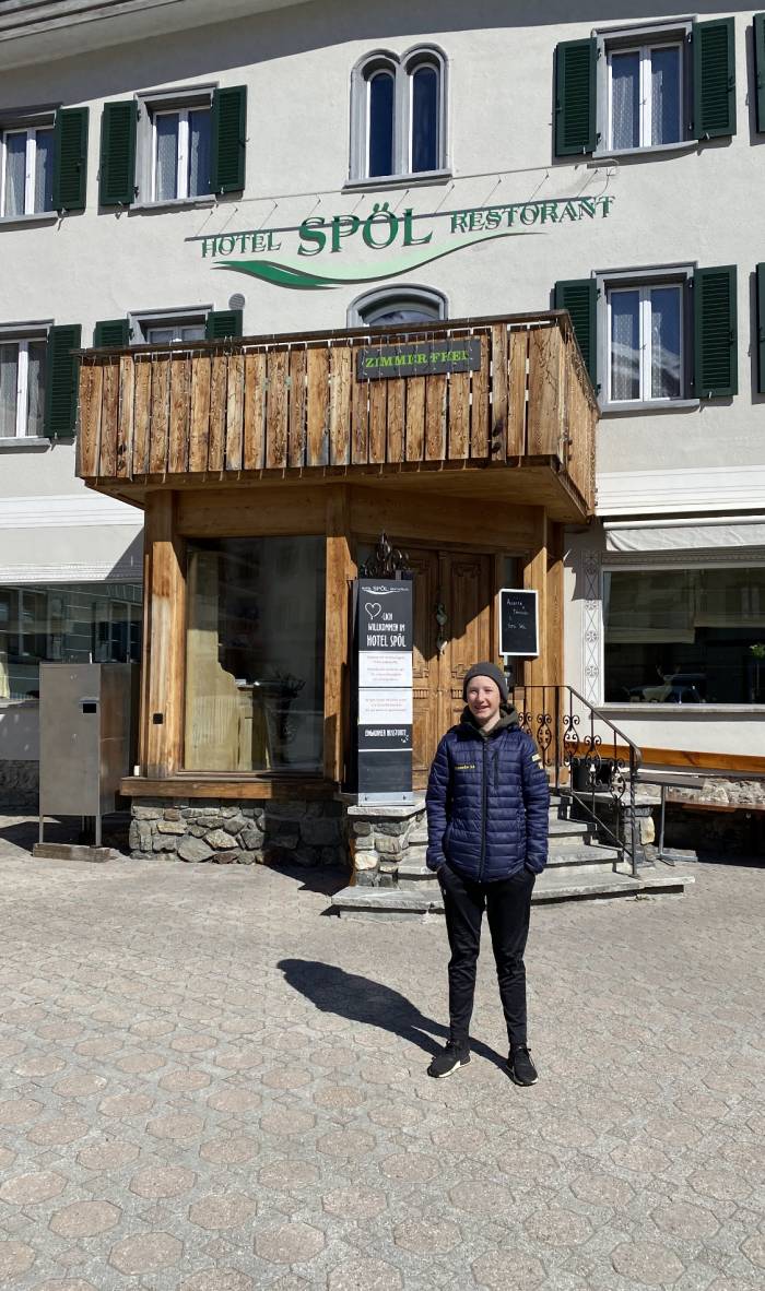 Ricardo Stupan vom Hotel Spöl ist oft dafür besorgt, dass die Gäste frische Fische haben.
